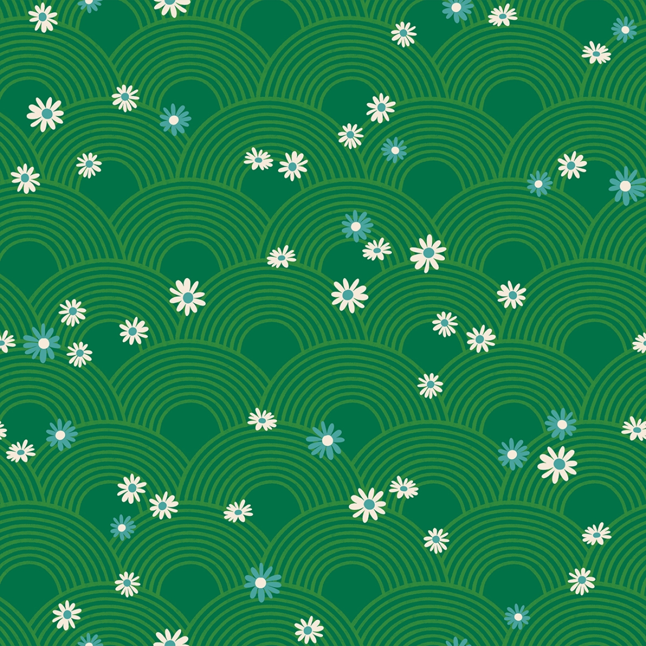 Patchwork Baumwolle - Ruby Star Society - Melody Miller - Rise and Shine - Meadow Florals Geometric